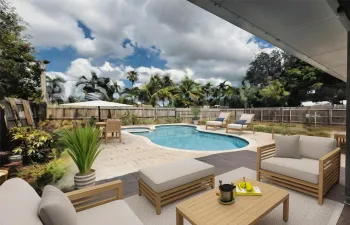 Poolside Paradise with $10K credit & BRAND NEW IMPACT WINDOWS