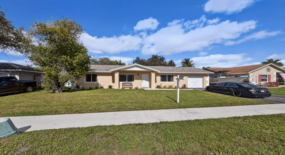 Front view...neighborhood has sidewalks