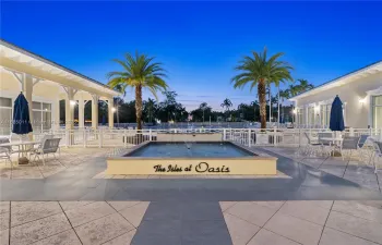 Resort like pool area.