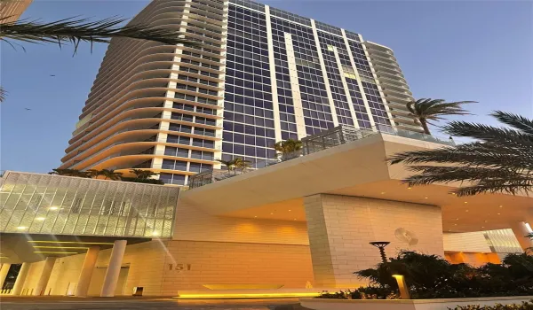 Sunset view of the east tower