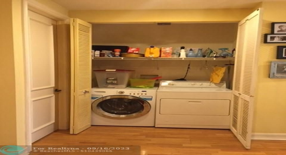 Second floor laundry area