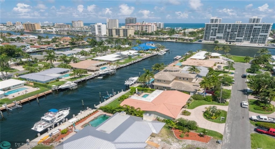 Just five properties from the intracoastal waterway.