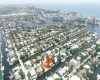 North East View of the neighborhood of Seven Isles. Intracoastal Waterway and Atlantic Ocean in the background.