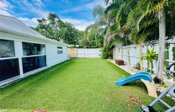 Private backyard