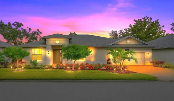 Twilight Glow on Suburban Home v2