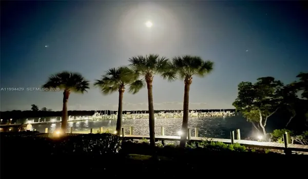 Full Moon Over Docks