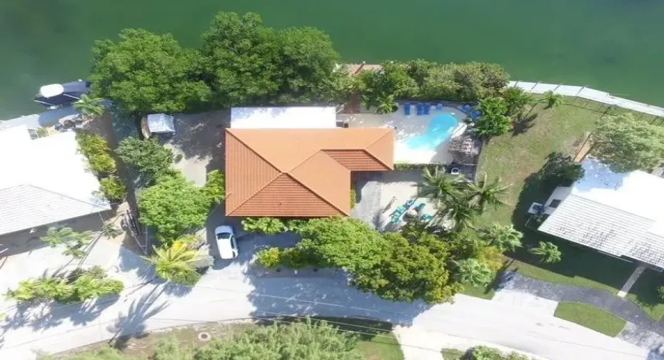 Aerial view of home