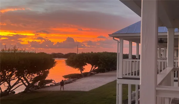 Sunset view from main bedroom balcony