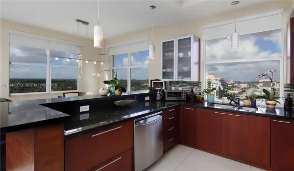 Panoramic north and west views