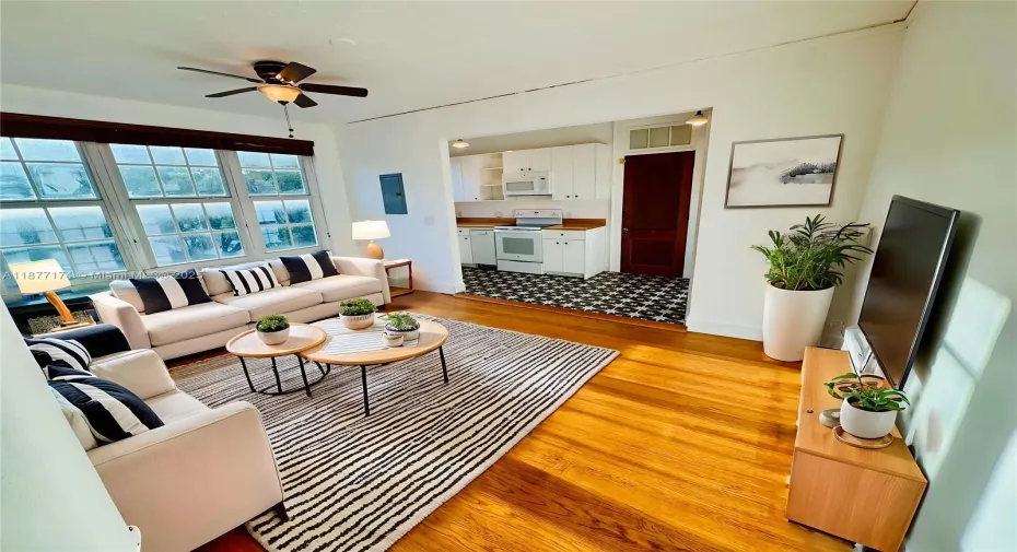 Virtually Staged Living room