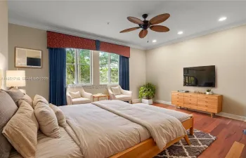 Virtually Staged Master Bedroom
