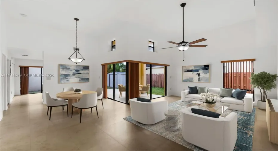 Living/Dining 
[virtually staged]