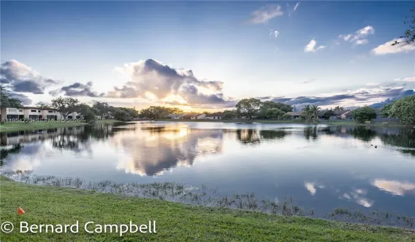 Back patio view Sunset