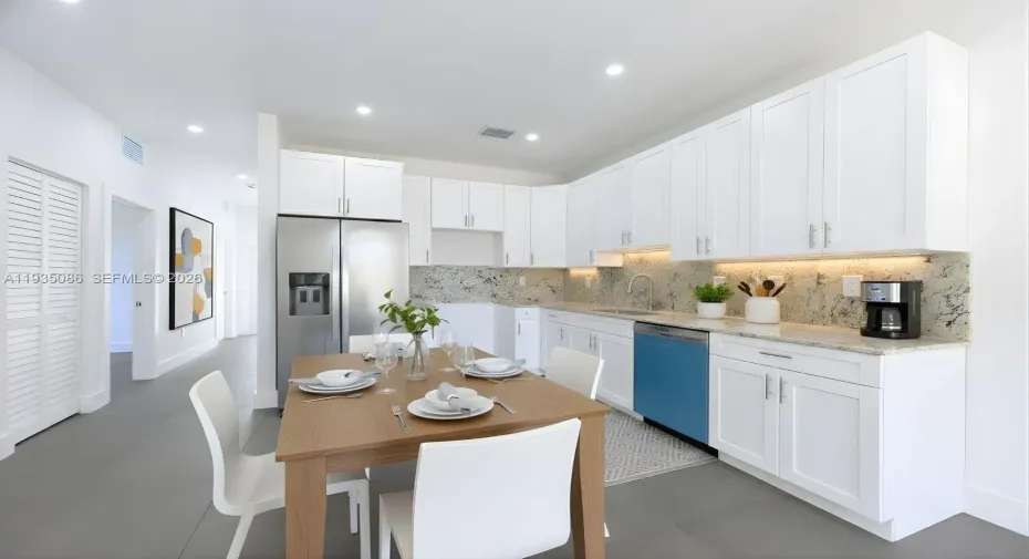 Kitchen virtually staged