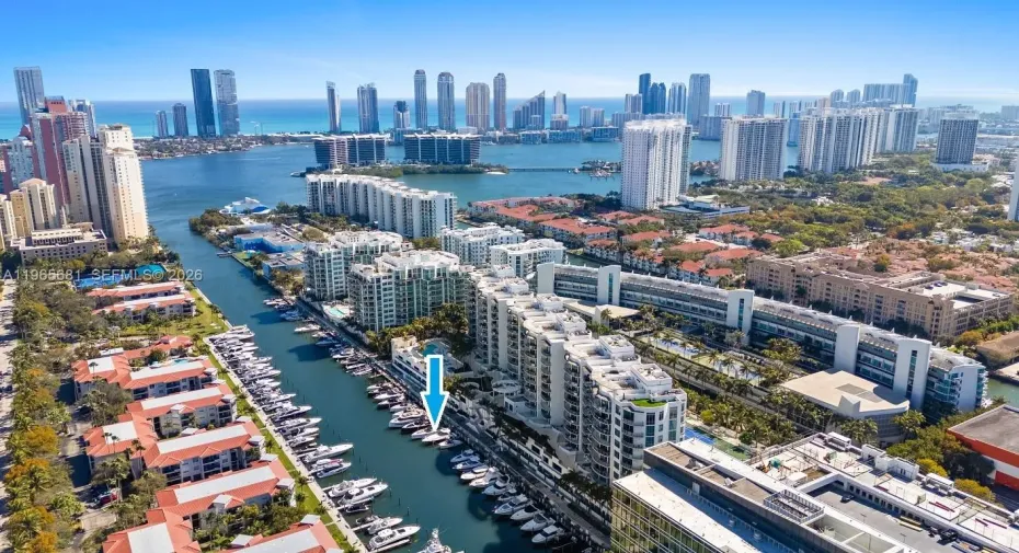 50 Foot x 19' Beam - Marina Slip at 3029 NE 188th Street - Uptown Marina Lofts Condo - No bridges to Bay or Intracoastal