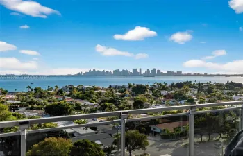 View from both bedrooms and living room