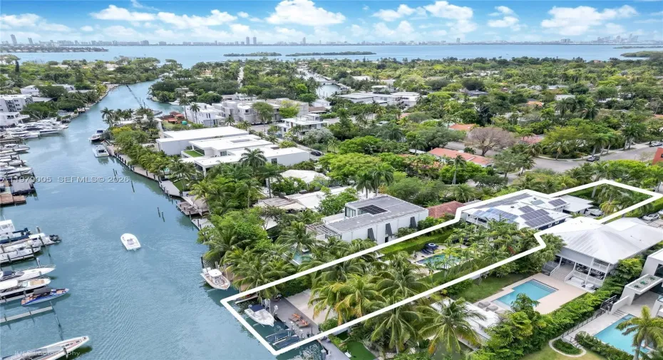Direct Biscayne Bay Waterfront Estate