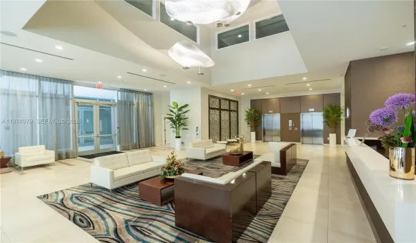 Beautiful entrance to the building