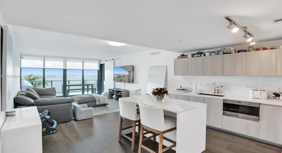 Kitchen Island belonged to the last Tenants.