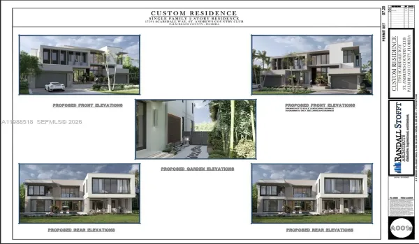 Front and Rear Home Elevation Plans