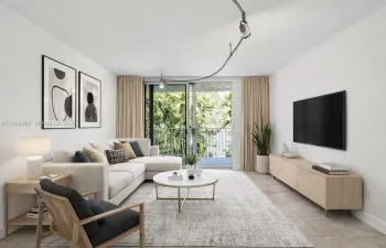 *Virtual Staged Living Room-Unit is Vacant