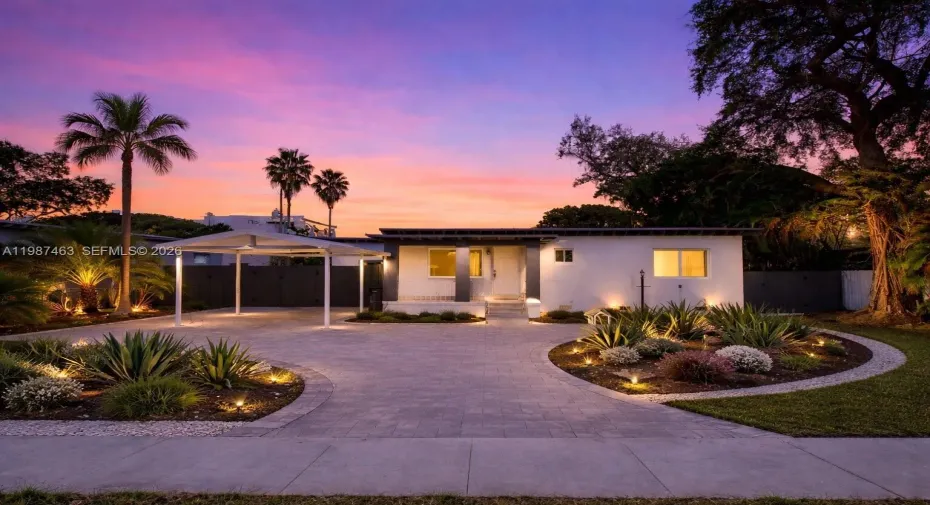 AI Enhanced Drive way with Plants