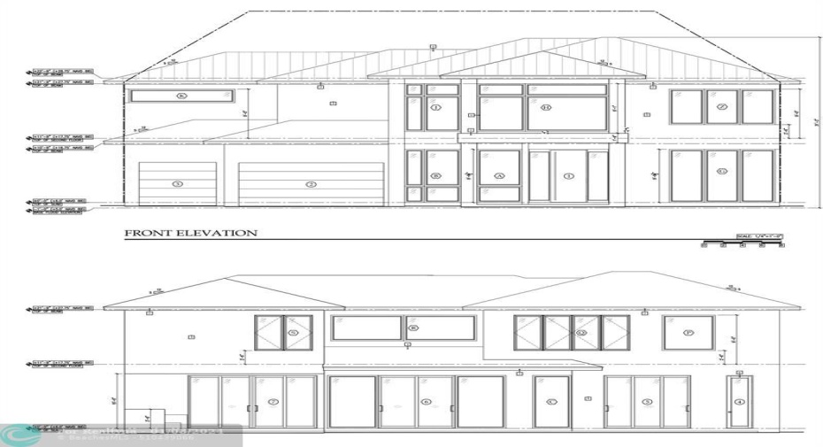 Front Elevation And Rear Elevation