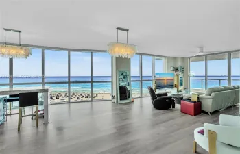 Grand dining/living area with ocean views