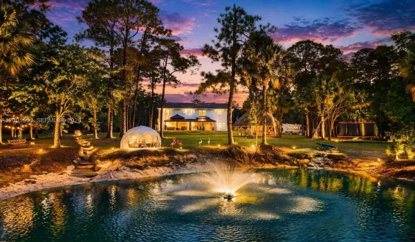 POND. LIGHTING WAS ADDED BY AI.