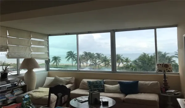 Northeast view of the Beach and Ocean. Living or Dining Area