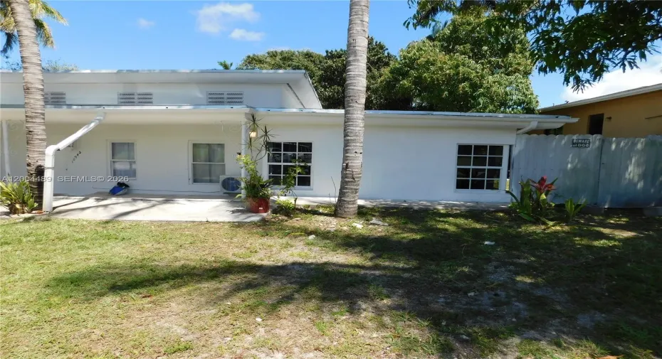 Lots of parking space in the front.