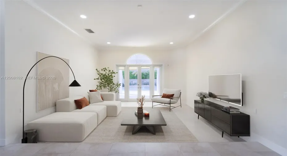 Virtually Staged Living Room