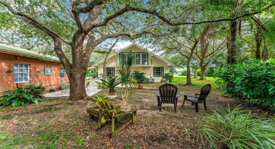 THIS PROPERTY IS A BLAST FROM THE PAST.. NEEDS MINOR TLC. MAIN 3/2 ,1/1 STUDIO ,2 OUTBUILDINGS W BATH/ OFFICE, CARPORT, INCOME  GROVE AT THE END OF THE STREET,LG LUSHOAKS PLUS...