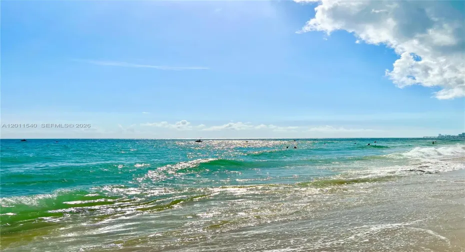 Beach just minutes away