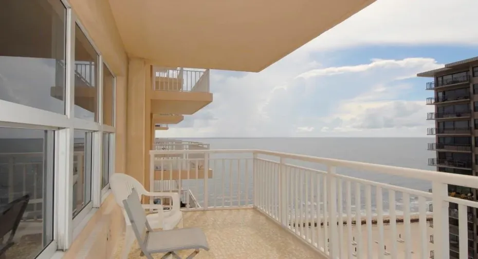 East view from balcony