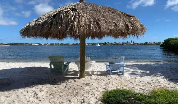 private beach