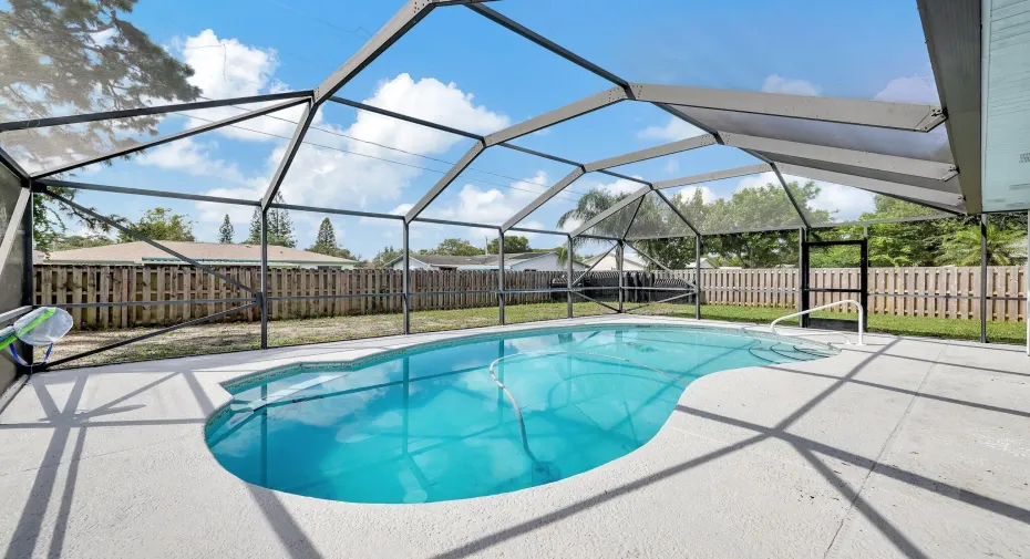 Screened in pool