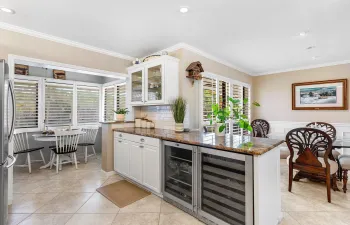 Beverage Center in Kitchen