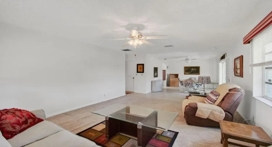 LIVING ROOM, DINING ROOM, KITCHEN