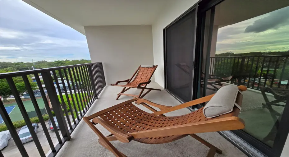 Covered balcony with eastern sunrise​​‌​​​​‌​​‌‌​‌‌​​​‌‌​‌​‌​‌​​​‌​​ views.
