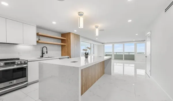 Completely upgraded kitchen, new appliances with pop up countertop outlets.
