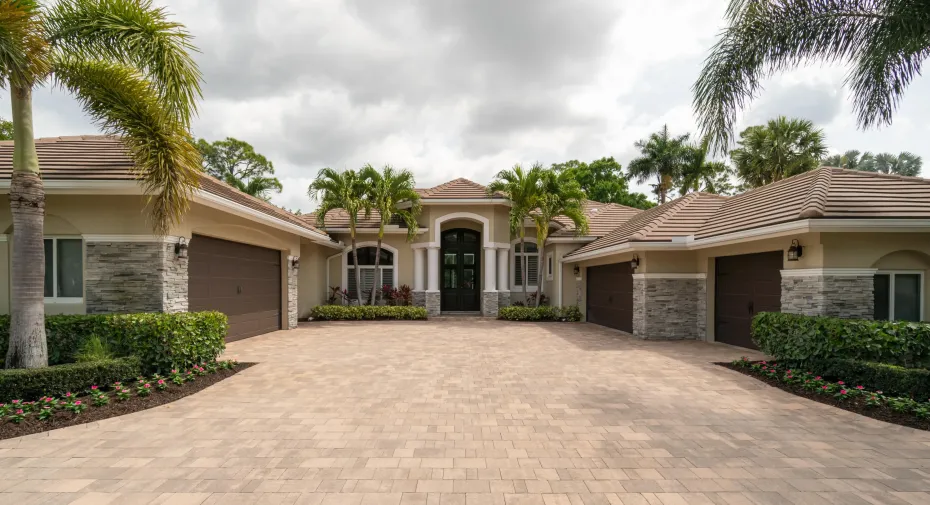 Expansive Driveway to Front Door