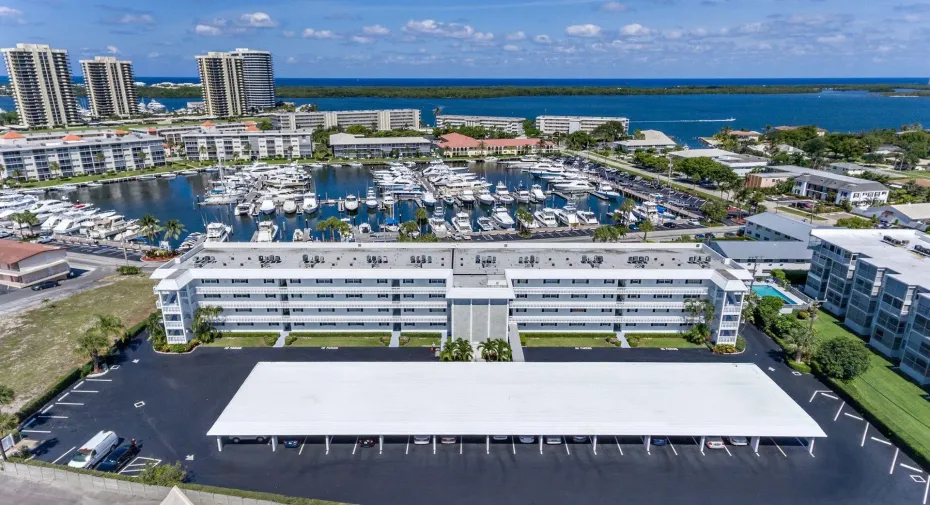Harbour Towers overlooking Safe Harbor Marina & Intracoastal