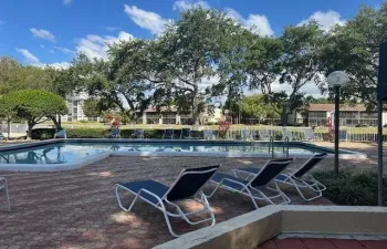 Resort style Pool located on lake.