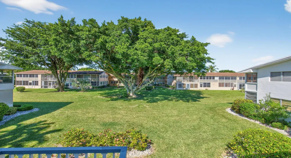 Courtyard view from unit