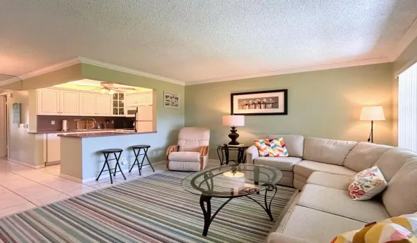 Living Room w/ open kitchen