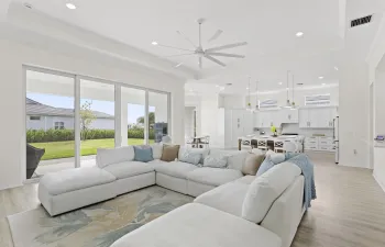 Stunning open floor plan, is perfect for entertaining or simply being together.