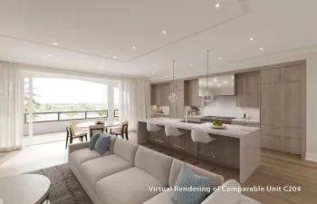 Kitchen Rendering of Comparable Unit