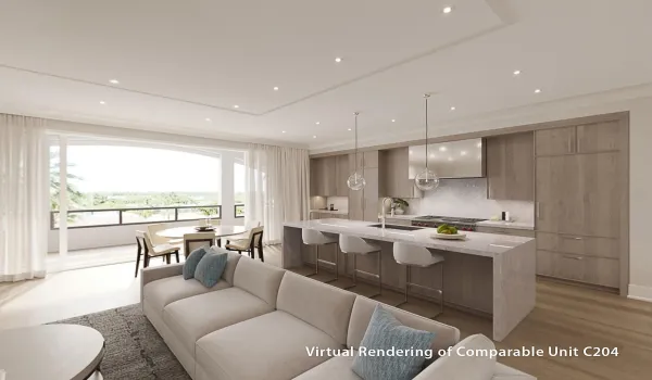 Kitchen Rendering of Comparable Unit