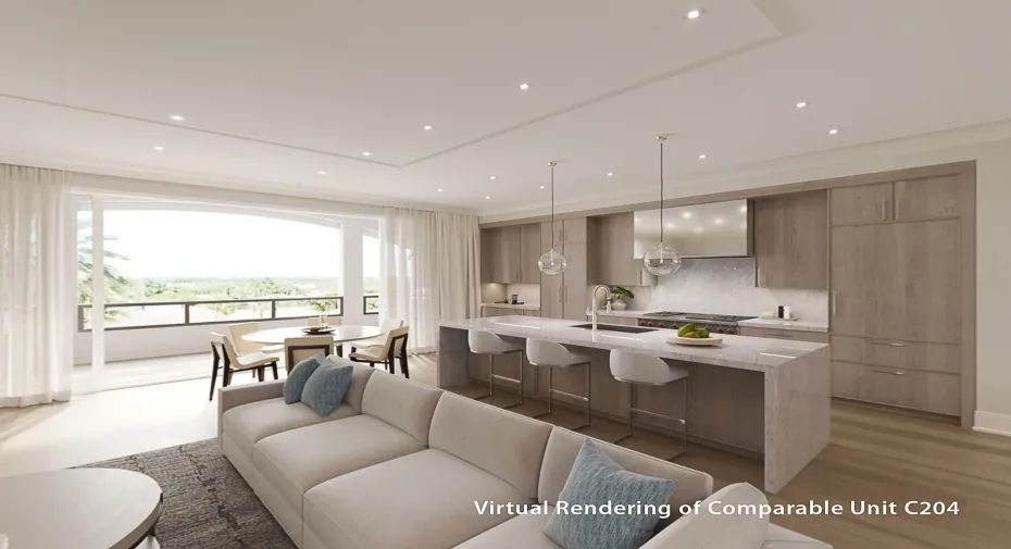 Kitchen Rendering of Comparable Unit